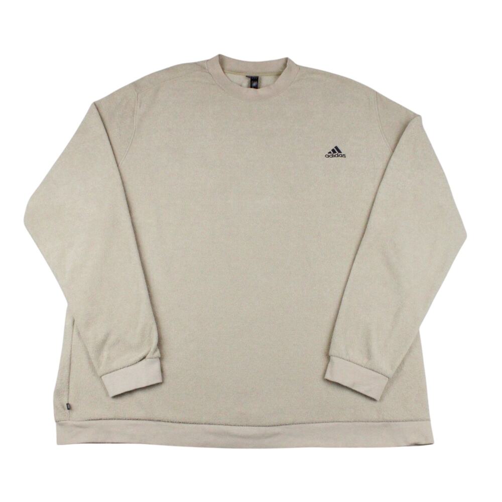 Adidas Golf Core Crew Khaki Long Sleeve Sweatshirt  - Size 2XL